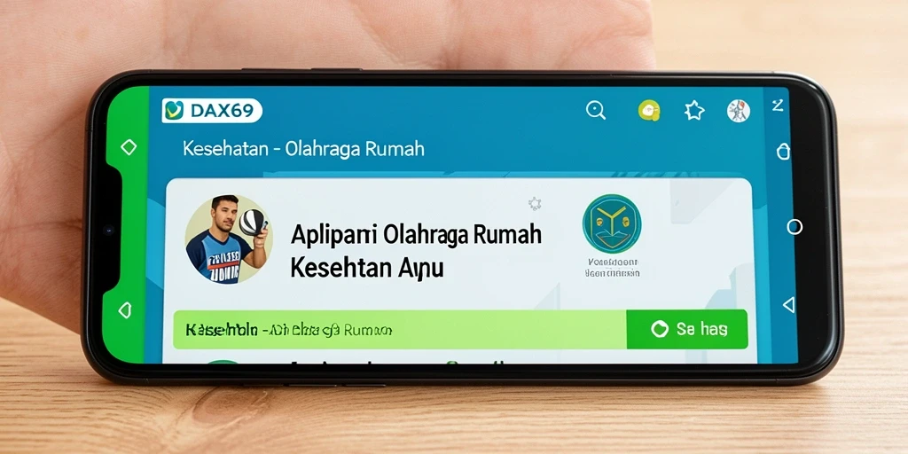 Antarmuka aplikasi DAX69 yang menarik dan intuitif.