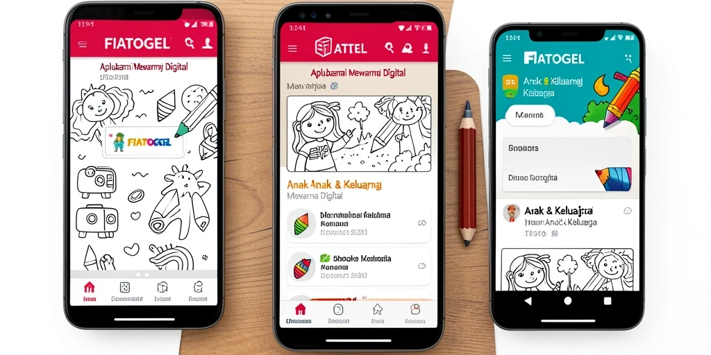 Antarmuka aplikasi FIATOGEL yang ramah anak.