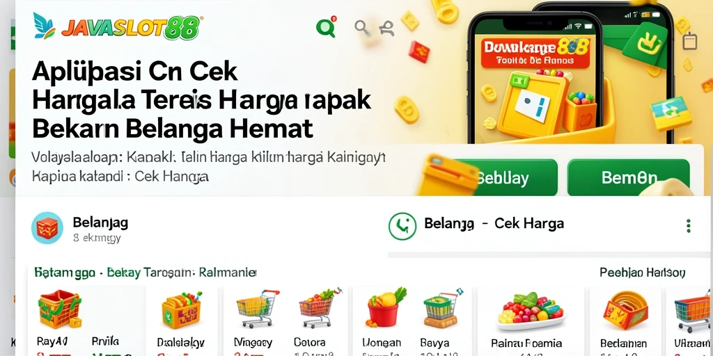 Tampilan antarmuka aplikasi JAVASLOT88 untuk Cek Harga yang user-friendly.