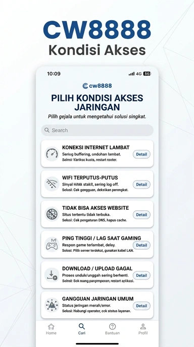 Tampilan link alternatif cw8888