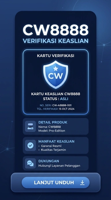 Tampilan kanal resmi cw8888